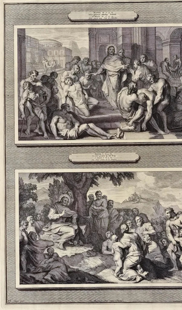 An illustration from Histoire du Vieux et du Nouveau Testament : enrichie de plus de quatre cens figures en taille-douce, &c, 1700, leaf 91