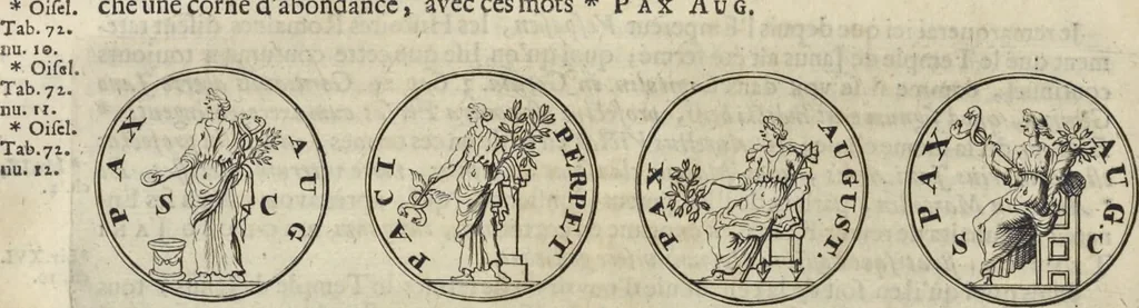 An illustration from Recueil des traitez de paix, de trêve, de neutralité, de suspension d'armes, de confédération, d'alliance, de commerce, de garantie, et d'autres actes publics : comme contracts de mariage, testaments, manifestes, declarations de guerre, &c. faits entre les empereurs, rois, républiques, princes, & autres puissances de l'Europe, & des autres parties du monde, depuis la naissance de Jesus-Christ jusqu'à présent : servant à établir les droits des princes, et de fondement a l'histoire .., 1700, leaf 35
