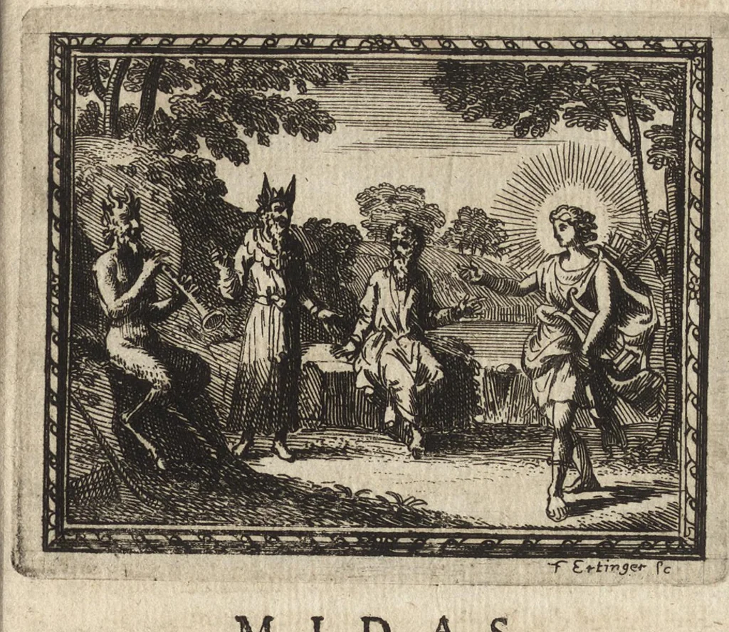 An illustration from Les Metamorphoses d'Ovide : mises en vers françois, 1697, leaf 18