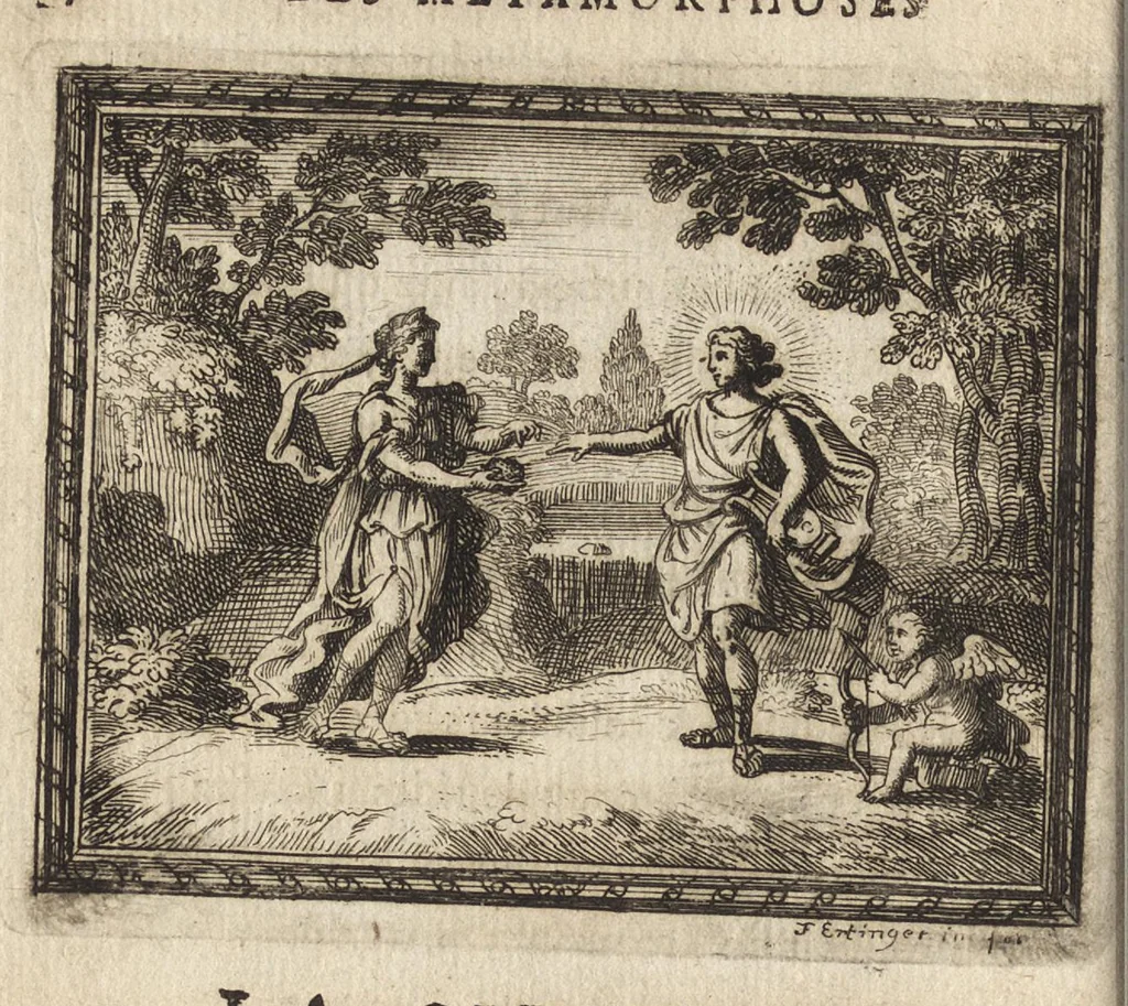An illustration from Les Metamorphoses d'Ovide : mises en vers françois, 1697, leaf 281