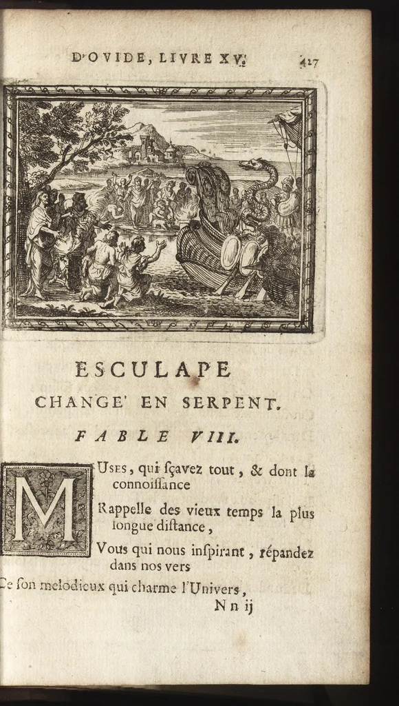 An illustration from Les Metamorphoses d'Ovide : mises en vers françois, 1697, leaf 436