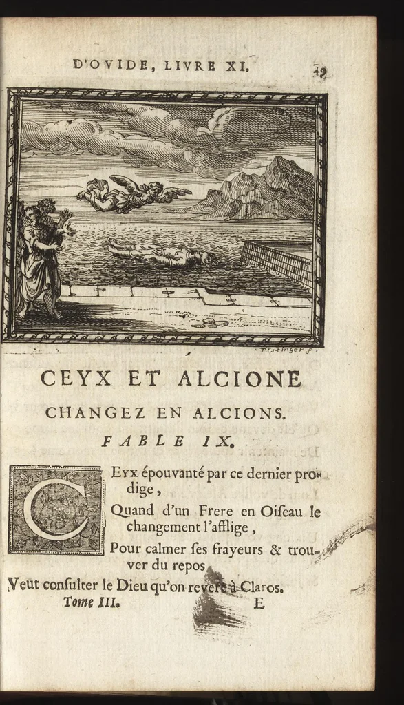 An illustration from Les Metamorphoses d'Ovide : mises en vers françois, 1697, leaf 58