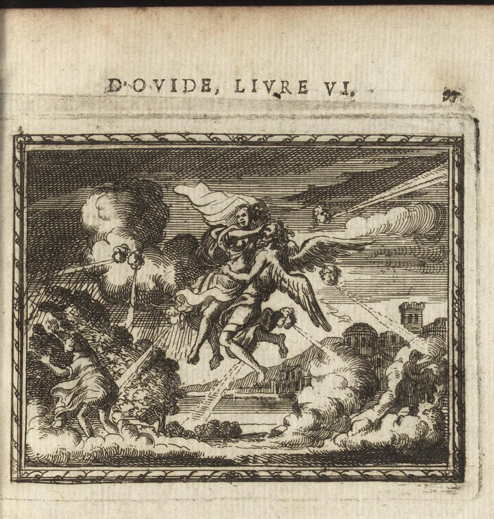An illustration from Les Metamorphoses d'Ovide : mises en vers françois, 1697, leaf 108