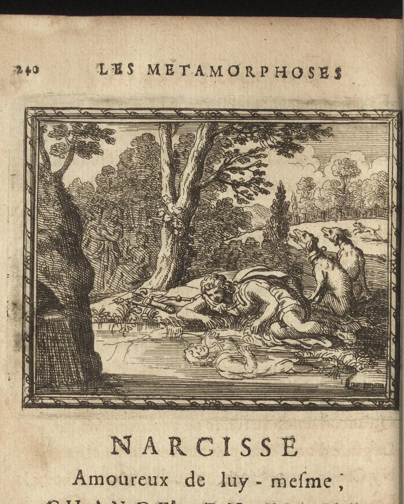 An illustration from Les Metamorphoses d'Ovide : mises en vers françois, 1697, leaf 259