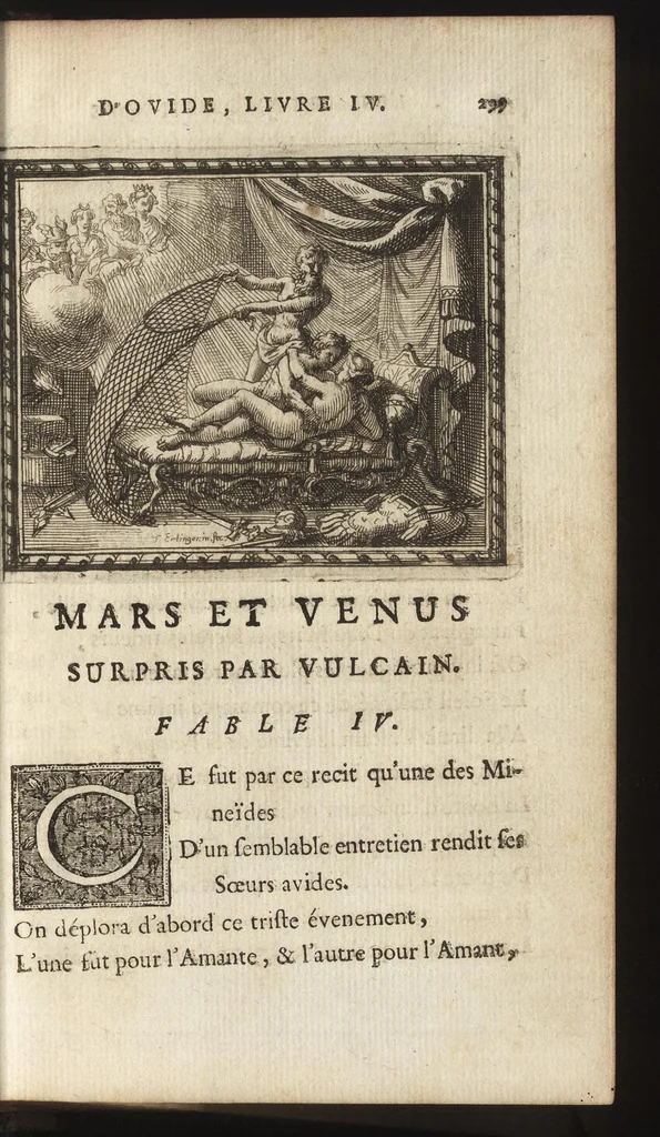An illustration from Les Metamorphoses d'Ovide : mises en vers françois, 1697, leaf 318