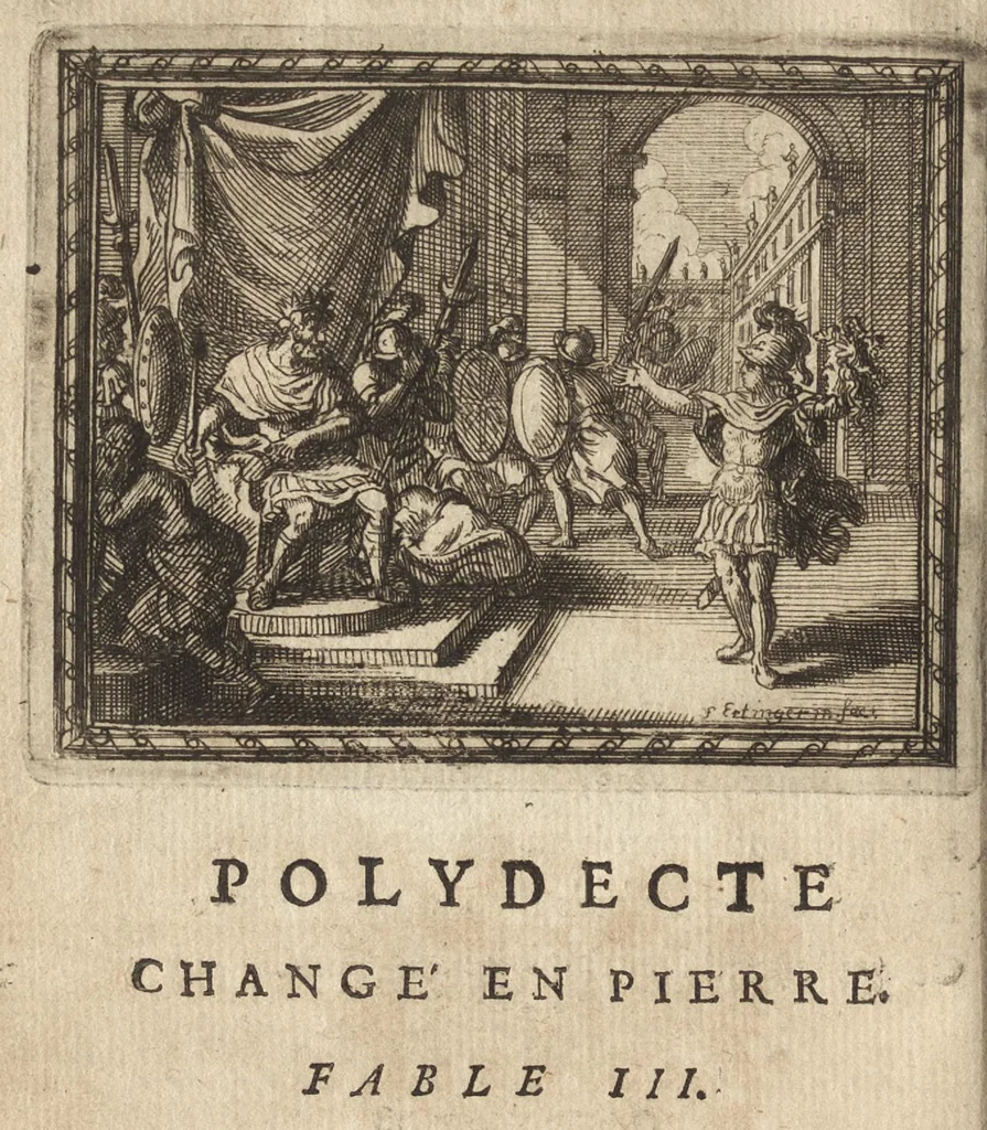 An illustration from Les Metamorphoses d'Ovide : mises en vers françois, 1697, leaf 433