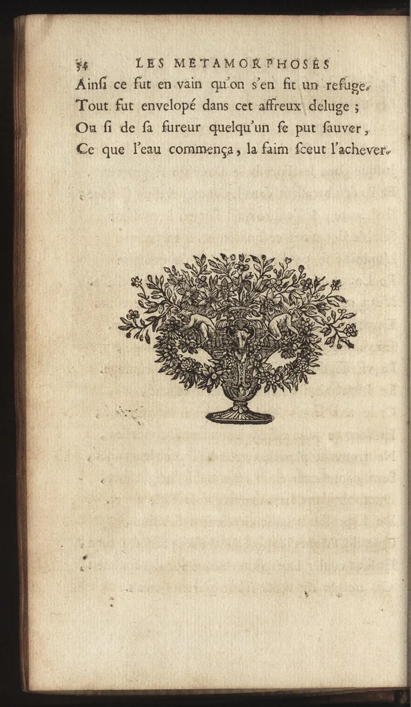 An illustration from Les Metamorphoses d'Ovide : mises en vers françois, 1697, leaf 53