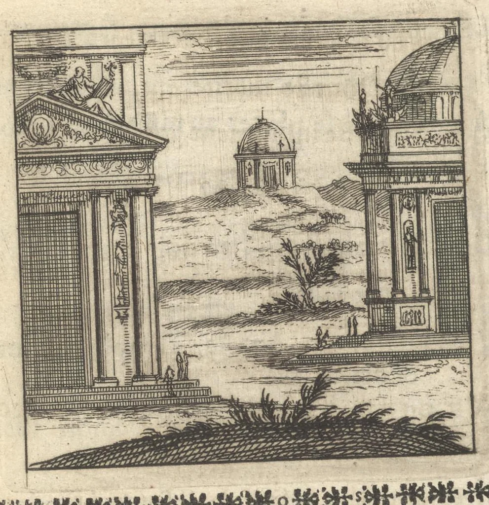 An illustration from Emblesmes royales a Louis le Grand, 1673, leaf 162