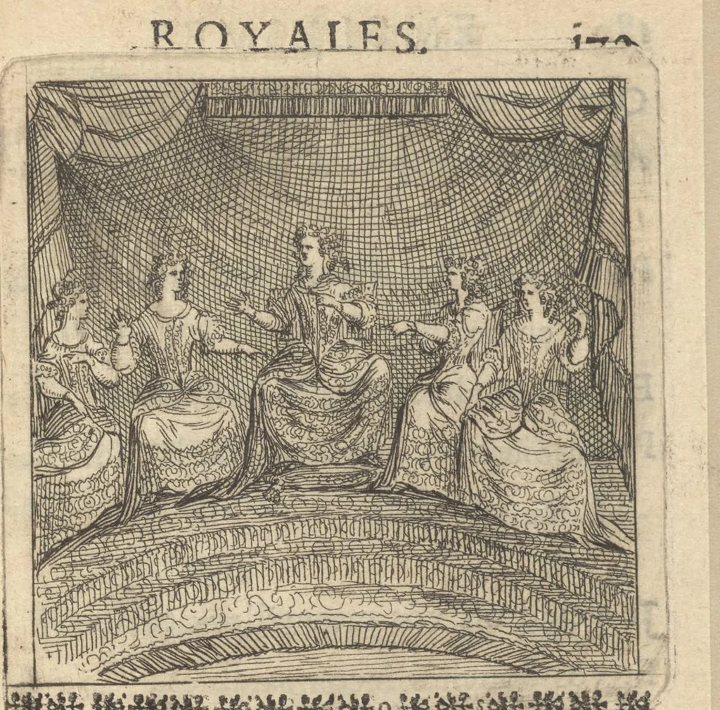 An illustration from Emblesmes royales a Louis le Grand, 1673, leaf 202