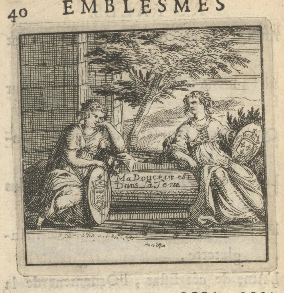 An illustration from Emblesmes royales a Louis le Grand, 1673, leaf 61