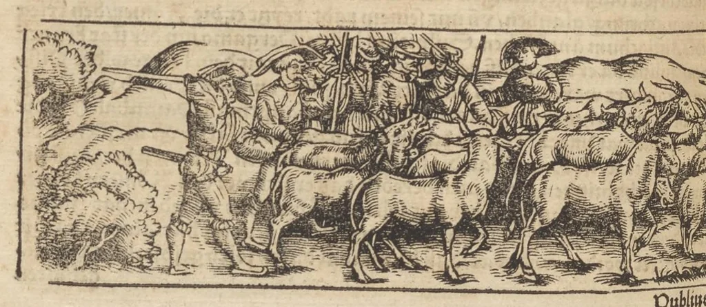 An illustration from Römische Historien : jetzundt mit gantzem fleiss besichtigt gebessert uñ gemert ..., 1538, leaf 599
