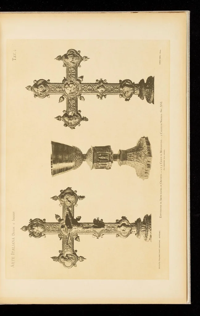 An illustration from Oreficerie, stoffe, bronzi intagli, & all'Esposizione di Arte Sacra in Orvieto, 1898, leaf 30