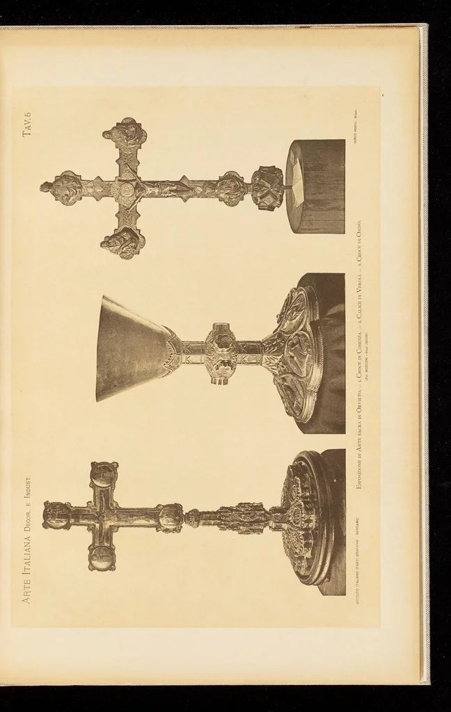 An illustration from Oreficerie, stoffe, bronzi intagli, & all'Esposizione di Arte Sacra in Orvieto, 1898, leaf 36
