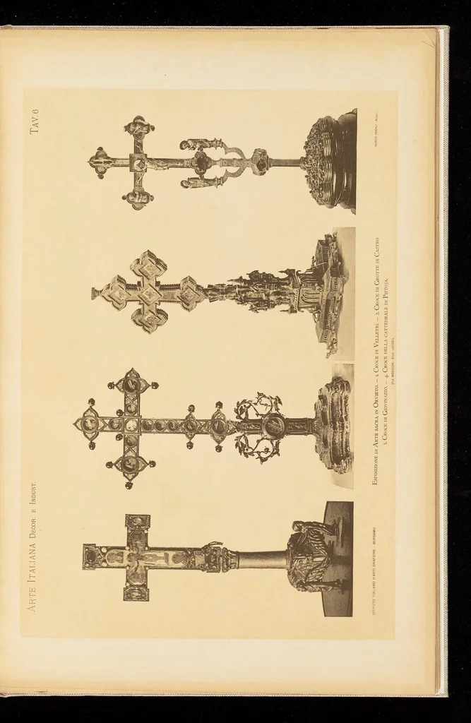 An illustration from Oreficerie, stoffe, bronzi intagli, & all'Esposizione di Arte Sacra in Orvieto, 1898, leaf 42