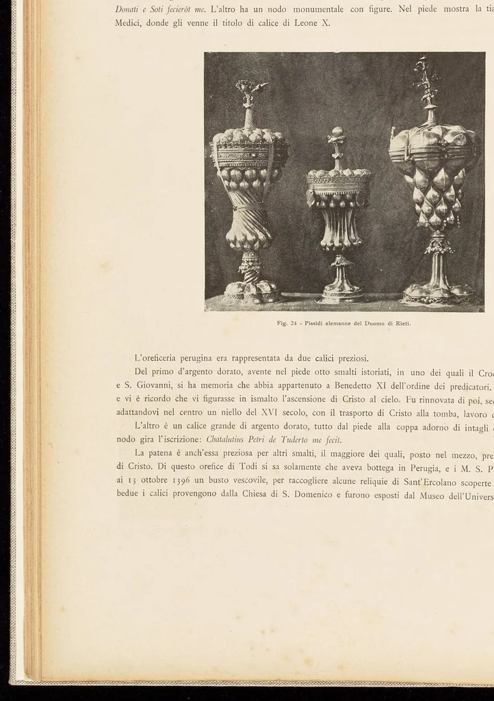 An illustration from Oreficerie, stoffe, bronzi intagli, & all'Esposizione di Arte Sacra in Orvieto, 1898, leaf 51
