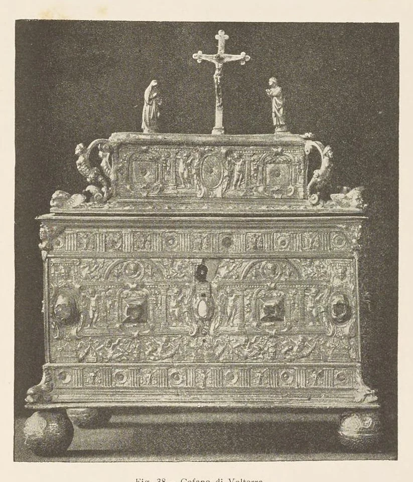 An illustration from Oreficerie, stoffe, bronzi intagli, & all'Esposizione di Arte Sacra in Orvieto, 1898, leaf 68