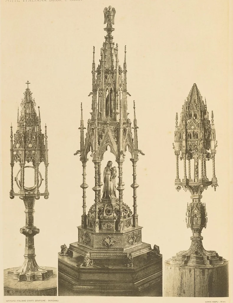 An illustration from Oreficerie, stoffe, bronzi intagli, & all'Esposizione di Arte Sacra in Orvieto, 1898, leaf 7