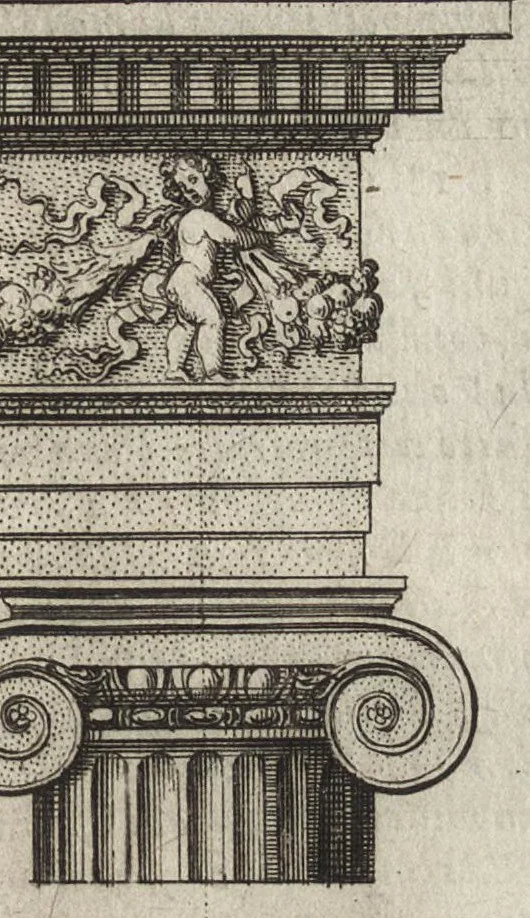 An illustration from Abregé des dix livres d'architecture de Vitruve, 1674, leaf 254