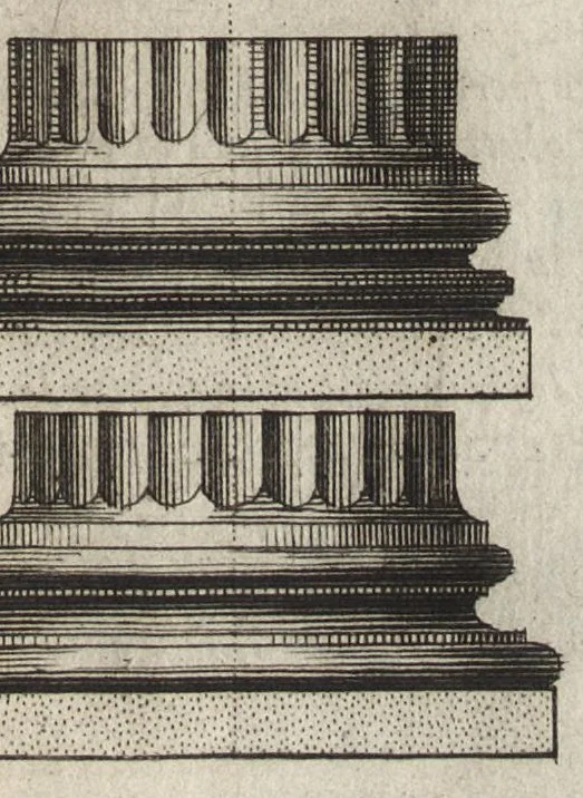 An illustration from Abregé des dix livres d'architecture de Vitruve, 1674, leaf 254