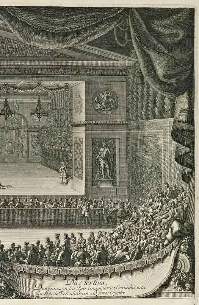 An illustration from Les divertissemens de Versailles donnez par le roy a toute sa cour au retour de la conqueste de la Franche-Comté en l'année M.DC.LXXIV, 1676, leaf 26