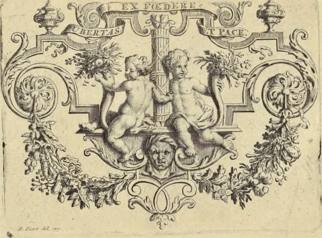 An illustration from Atlas historique, ou, Nouvelle introduction a l'histoire, à la chronologie & à la géographie ancienne & moderne : représentée dans de nouvelles cartes, où l'on remarque l'établissement des etats & empires du monde, leur durée, leur chûte, & leurs differens gouvernemens : la chronologie des consuls romains, des Papes, de empereurs, des rois & des princes, &c. qui ont été depuis le commencement du monde, jusqu'à présent : et la génealogie des maisons souveraines de l'Europe., 1720, leaf 10
