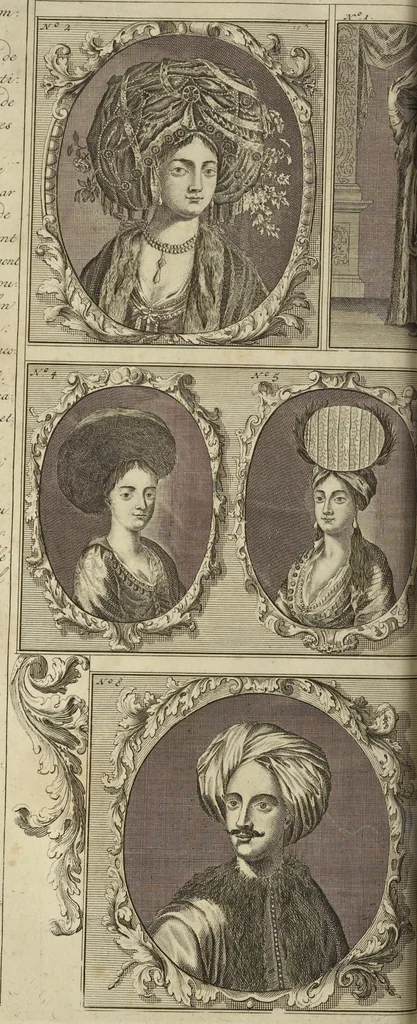 An illustration from Atlas historique, ou, Nouvelle introduction a l'histoire, à la chronologie & à la géographie ancienne & moderne : représentée dans de nouvelles cartes, où l'on remarque l'établissement des etats & empires du monde, leur durée, leur chûte, & leurs differens gouvernemens : la chronologie des consuls romains, des Papes, de empereurs, des rois & des princes, &c. qui ont été depuis le commencement du monde, jusqu'à présent : et la génealogie des maisons souveraines de l'Europe., 1720, leaf 109