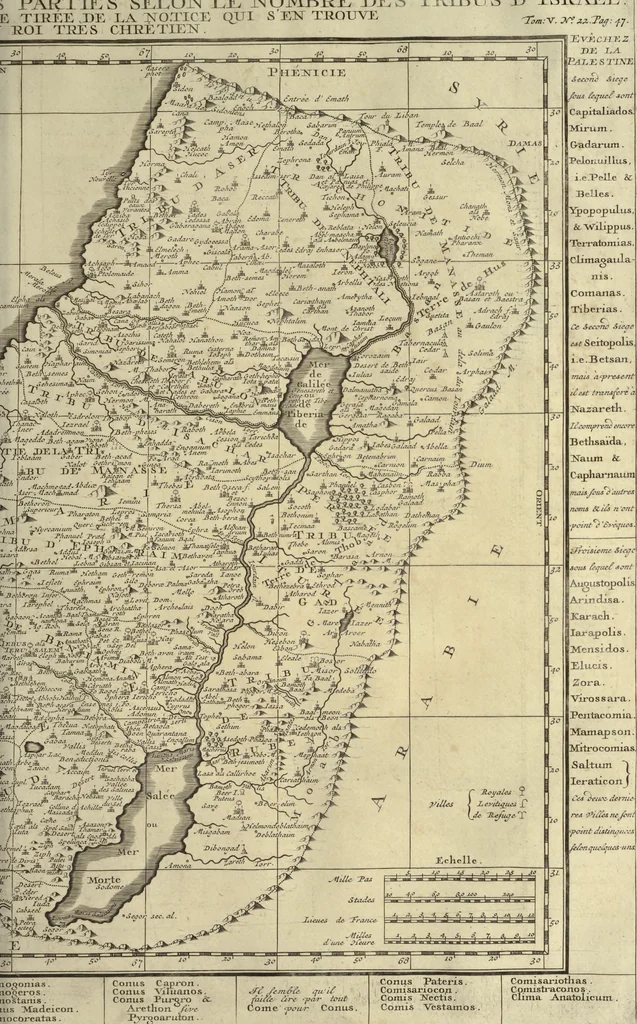 An illustration from Atlas historique, ou, Nouvelle introduction a l'histoire, à la chronologie & à la géographie ancienne & moderne : représentée dans de nouvelles cartes, où l'on remarque l'établissement des etats & empires du monde, leur durée, leur chûte, & leurs differens gouvernemens : la chronologie des consuls romains, des Papes, de empereurs, des rois & des princes, &c. qui ont été depuis le commencement du monde, jusqu'à présent : et la génealogie des maisons souveraines de l'Europe., 1720, leaf 142