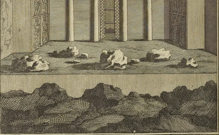 An illustration from Atlas historique, ou, Nouvelle introduction a l'histoire, à la chronologie & à la géographie ancienne & moderne : représentée dans de nouvelles cartes, où l'on remarque l'établissement des etats & empires du monde, leur durée, leur chûte, & leurs differens gouvernemens : la chronologie des consuls romains, des Papes, de empereurs, des rois & des princes, &c. qui ont été depuis le commencement du monde, jusqu'à présent : et la génealogie des maisons souveraines de l'Europe., 1720, leaf 213