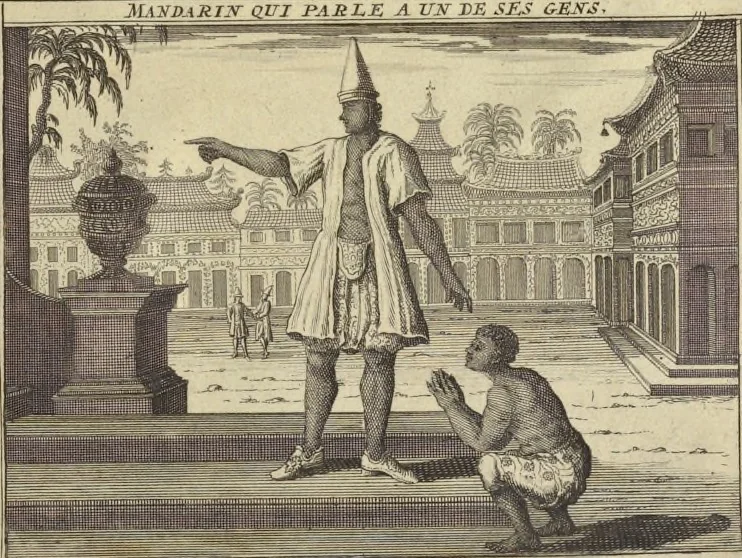 An illustration from Atlas historique, ou, Nouvelle introduction a l'histoire, à la chronologie & à la géographie ancienne & moderne : représentée dans de nouvelles cartes, où l'on remarque l'établissement des etats & empires du monde, leur durée, leur chûte, & leurs differens gouvernemens : la chronologie des consuls romains, des Papes, de empereurs, des rois & des princes, &c. qui ont été depuis le commencement du monde, jusqu'à présent : et la génealogie des maisons souveraines de l'Europe., 1720, leaf 386