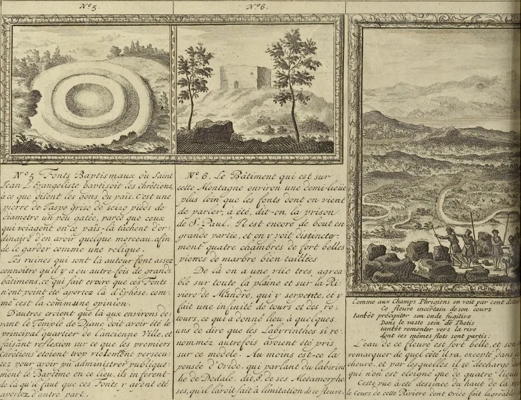 An illustration from Atlas historique, ou, Nouvelle introduction a l'histoire, à la chronologie & à la géographie ancienne & moderne : représentée dans de nouvelles cartes, où l'on remarque l'établissement des etats & empires du monde, leur durée, leur chûte, & leurs differens gouvernemens : la chronologie des consuls romains, des Papes, de empereurs, des rois & des princes, &c. qui ont été depuis le commencement du monde, jusqu'à présent : et la génealogie des maisons souveraines de l'Europe., 1720, leaf 71