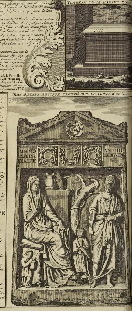 An illustration from Atlas historique, ou, Nouvelle introduction a l'histoire, à la chronologie & à la géographie ancienne & moderne : représentée dans de nouvelles cartes, où l'on remarque l'établissement des etats & empires du monde, leur durée, leur chûte, & leurs differens gouvernemens : la chronologie des consuls romains, des Papes, de empereurs, des rois & des princes, &c. qui ont été depuis le commencement du monde, jusqu'à présent : et la génealogie des maisons souveraines de l'Europe., 1720, leaf 75