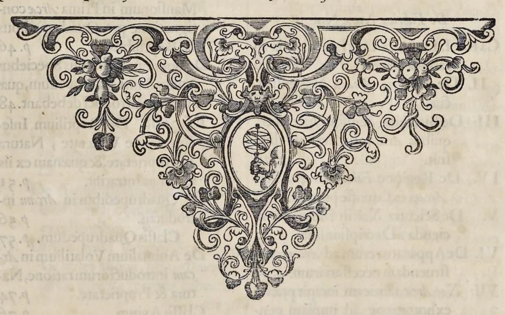 An illustration from Athanasii Kircheri è Soc. Jesu Arca Noë, in tres libros digesta : quorum I, De rebus quae ante diluvium : II, De iis, quae ipso diluvio ejusque duratione : III, De iis, quae post diluvium a Noëmo gesta sunt : quae omnia novâ methodo, nec non summa argumentorum varietate, explicantur & demonstrantur, 1675, leaf 18