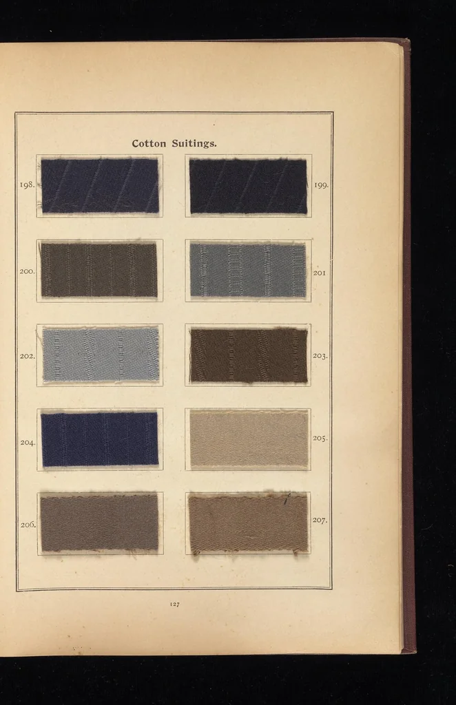 An illustration from The Katigen colours of the Farbenfabriken vorm. Friedr. Bayer & Co., Elberfeld : and their application in the various branches of the textile industries, 1902, leaf 138