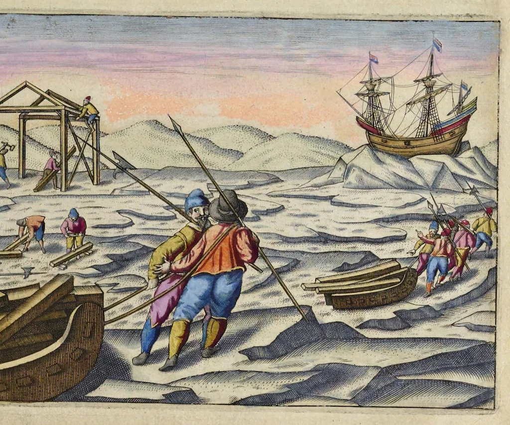 An illustration from Rerum et urbis Amstelodamensium historia. : In qua Hollandiæ primum atque inde Amstelandiæ, oppidiq[ue], natales ... additis suo loco tabulis æri incisis, ad hæc usque tempora, observata annorum serie accuratè omnia deducuntur., 1611, leaf 158