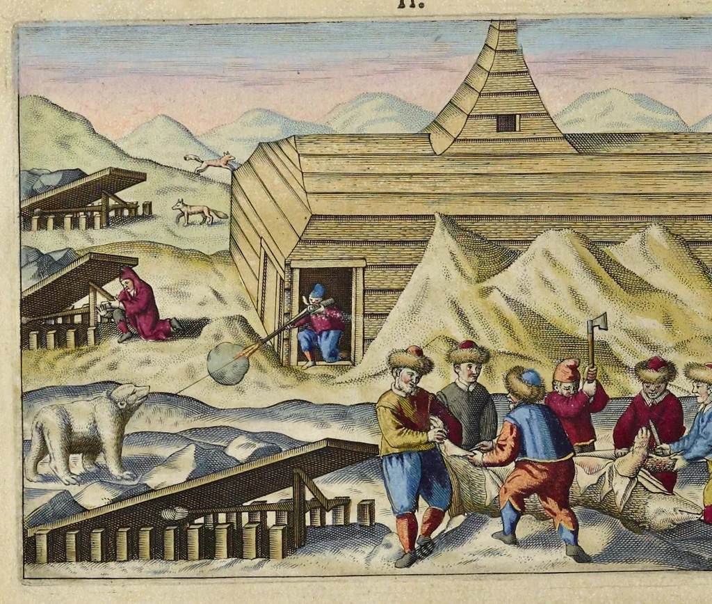 An illustration from Rerum et urbis Amstelodamensium historia. : In qua Hollandiæ primum atque inde Amstelandiæ, oppidiq[ue], natales ... additis suo loco tabulis æri incisis, ad hæc usque tempora, observata annorum serie accuratè omnia deducuntur., 1611, leaf 159