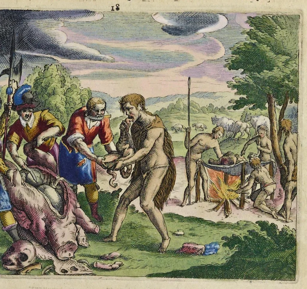 An illustration from Rerum et urbis Amstelodamensium historia. : In qua Hollandiæ primum atque inde Amstelandiæ, oppidiq[ue], natales ... additis suo loco tabulis æri incisis, ad hæc usque tempora, observata annorum serie accuratè omnia deducuntur., 1611, leaf 170