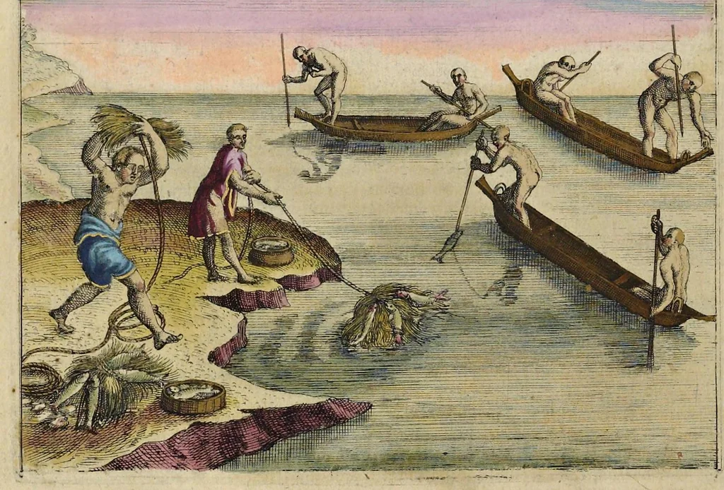 An illustration from Rerum et urbis Amstelodamensium historia. : In qua Hollandiæ primum atque inde Amstelandiæ, oppidiq[ue], natales ... additis suo loco tabulis æri incisis, ad hæc usque tempora, observata annorum serie accuratè omnia deducuntur., 1611, leaf 223