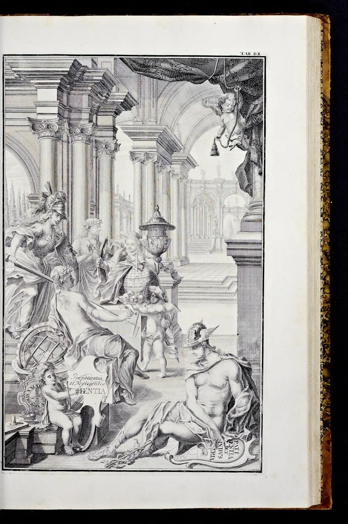 An illustration from Perspectiva pes picturae, das ist, Kurtze und leichte Verfassung der practicabelsten Regul, zur perspectivischen Zeichnüngs-Künst ..., 1719, leaf 76