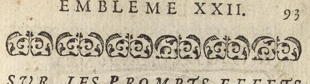 An illustration from Emblemes, ou, Devises chrétiennes : ouvrage mêlé de prose & de vers, et enrichi de figures, dedié au roy, 1717, leaf 102