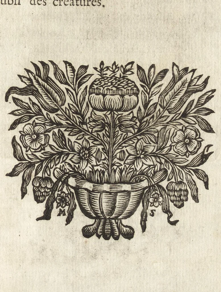 An illustration from Emblemes, ou, Devises chrétiennes : ouvrage mêlé de prose & de vers, et enrichi de figures, dedié au roy, 1717, leaf 344