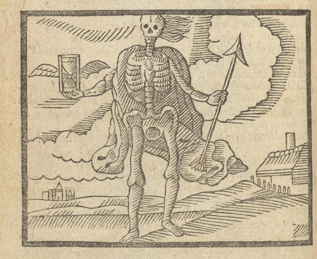 An illustration from Gulden-spiegel, ofte opweckinge tot christelyke deugden : afgedeelt in twee deelen : waer in vertoond werd de schadelyckheyt der sonden, mitsgaders de goetheyt en weldaden Gods over den boetvaerdigen, tot leeringe en stichtinge alle christenen toe-gepast : noch is hier by gevoegt Thamars ontschaking, of de verdoolde liefde van Amnon : als mede de vermaeckelyke bruylofts-kroon, doorgevlochten met verscheyde leersame gedichten, vermakelijke bruylofts- en aendachtige liedekens : voorgestelt op de vier getyden van den dagh, 1708, leaf 115
