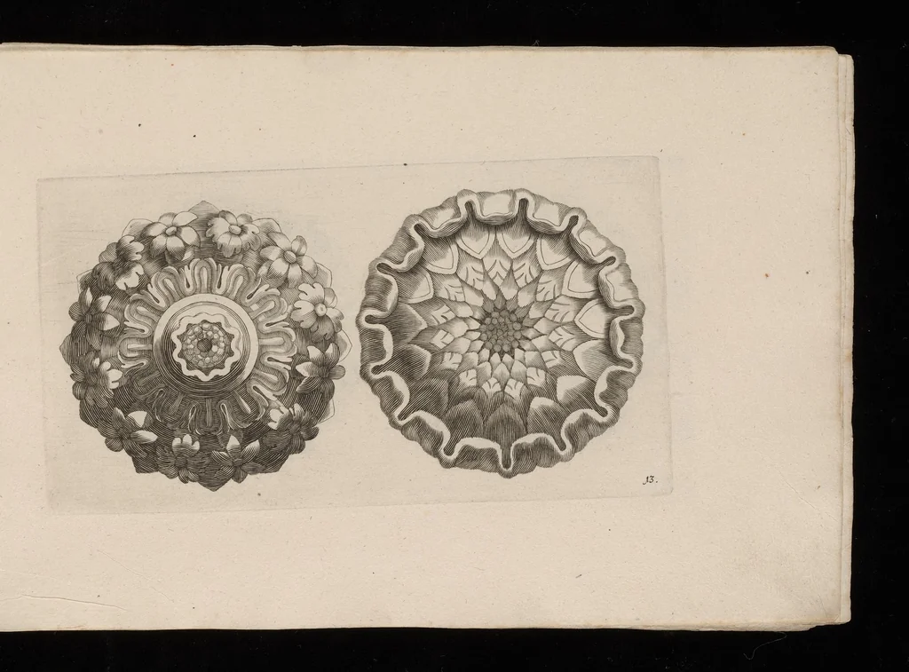 An illustration from Ein schön nützliches Zierathen Buch vor alle Künstler, als Goldtschmid, Bildthauer, Mahler, Ührmacher, Schlosser und andere, die sich der Kunst ergeben, 1680, leaf 26