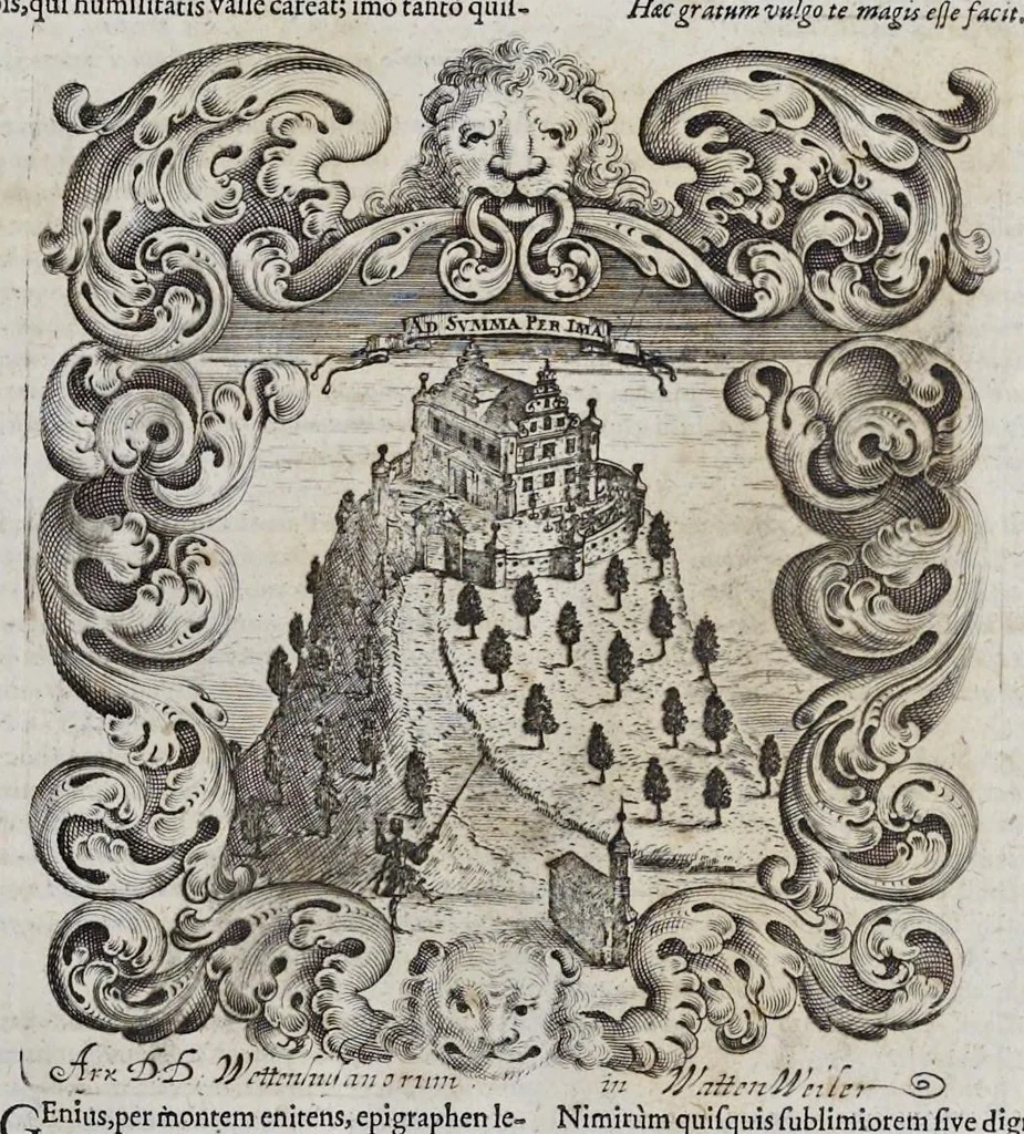 An illustration from Mundus symbolicus : in emblematum universitate formatus, explicatus, et tam sacris quàm profanis eruditionibus ac sententiis illustratus : subministrans oratoribus, praedicatoribus, academicis, poetis &c. innumera conceptuum argumenta, 1729, leaf 188