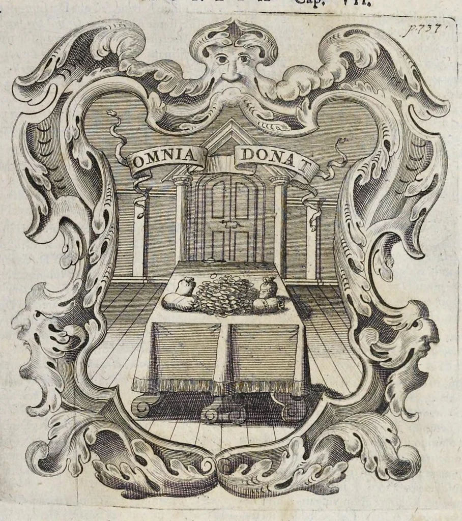 An illustration from Mundus symbolicus : in emblematum universitate formatus, explicatus, et tam sacris quàm profanis eruditionibus ac sententiis illustratus : subministrans oratoribus, praedicatoribus, academicis, poetis &c. innumera conceptuum argumenta, 1729, leaf 790