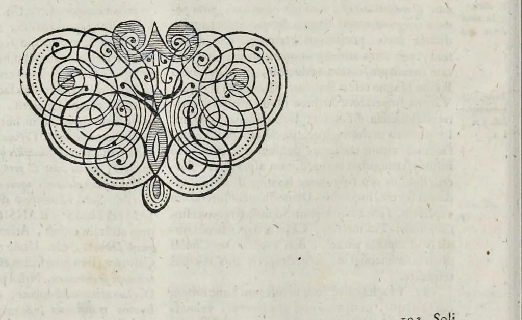 An illustration from Mundus symbolicus : in emblematum universitate formatus, explicatus, et tam sacris quàm profanis eruditionibus ac sententiis illustratus : subministrans oratoribus, praedicatoribus, academicis, poetis &c. innumera conceptuum argumenta, 1729, leaf 81