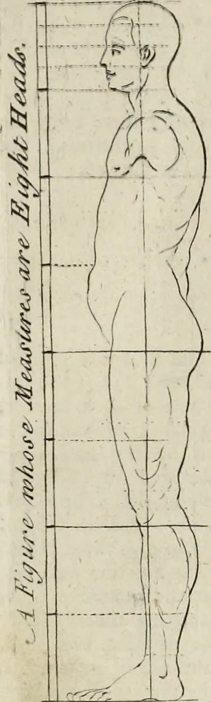 An illustration from The principles of drawing, or, An easy and familiar method for the improvement of youth in the practice of that useful art : being a compleat drawing book, containing a curious collection of examples in all the variety of cases, as the several parts of the human body, whole figures, landskips, cattle, &c. curiously engraved on copper-plates, after the designs of Albert Durer, Abrah. Bloemart, Carlo Morac, Le Clerc, Hollar, and other great masters : to which is prefix'd an introduction to drawing ..., 1764, leaf 14