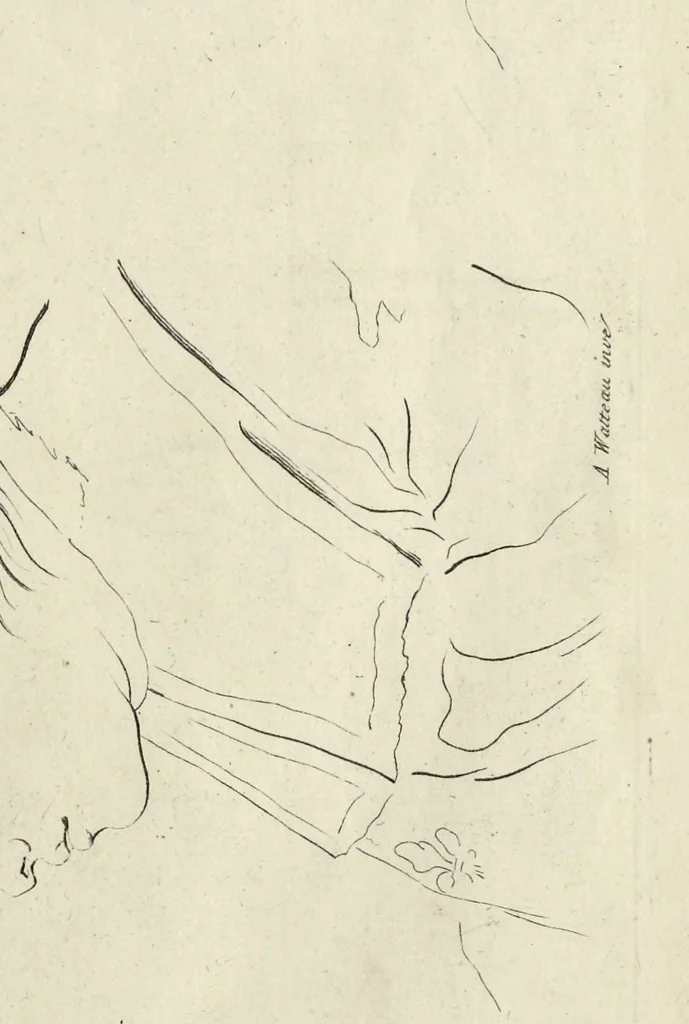 An illustration from The principles of drawing, or, An easy and familiar method for the improvement of youth in the practice of that useful art : being a compleat drawing book, containing a curious collection of examples in all the variety of cases, as the several parts of the human body, whole figures, landskips, cattle, &c. curiously engraved on copper-plates, after the designs of Albert Durer, Abrah. Bloemart, Carlo Morac, Le Clerc, Hollar, and other great masters : to which is prefix'd an introduction to drawing ..., 1764, leaf 38