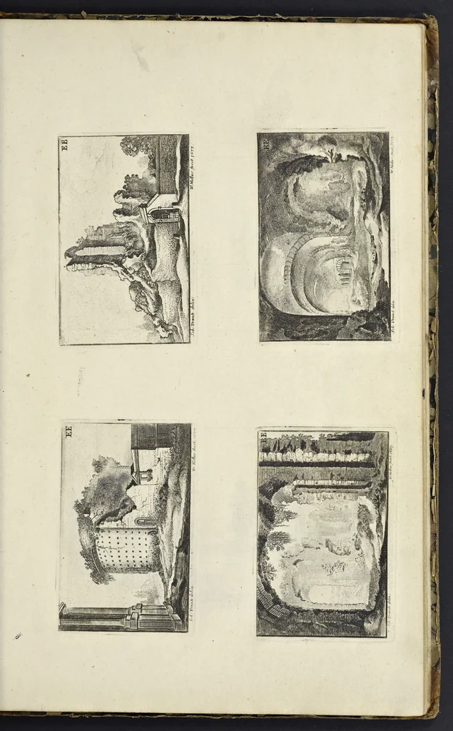 An illustration from The principles of drawing, or, An easy and familiar method for the improvement of youth in the practice of that useful art : being a compleat drawing book, containing a curious collection of examples in all the variety of cases, as the several parts of the human body, whole figures, landskips, cattle, &c. curiously engraved on copper-plates, after the designs of Albert Durer, Abrah. Bloemart, Carlo Morac, Le Clerc, Hollar, and other great masters : to which is prefix'd an introduction to drawing ..., 1764, leaf 68