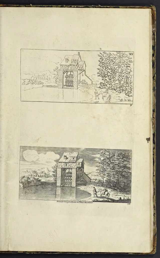 An illustration from The principles of drawing, or, An easy and familiar method for the improvement of youth in the practice of that useful art : being a compleat drawing book, containing a curious collection of examples in all the variety of cases, as the several parts of the human body, whole figures, landskips, cattle, &c. curiously engraved on copper-plates, after the designs of Albert Durer, Abrah. Bloemart, Carlo Morac, Le Clerc, Hollar, and other great masters : to which is prefix'd an introduction to drawing ..., 1764, leaf 84