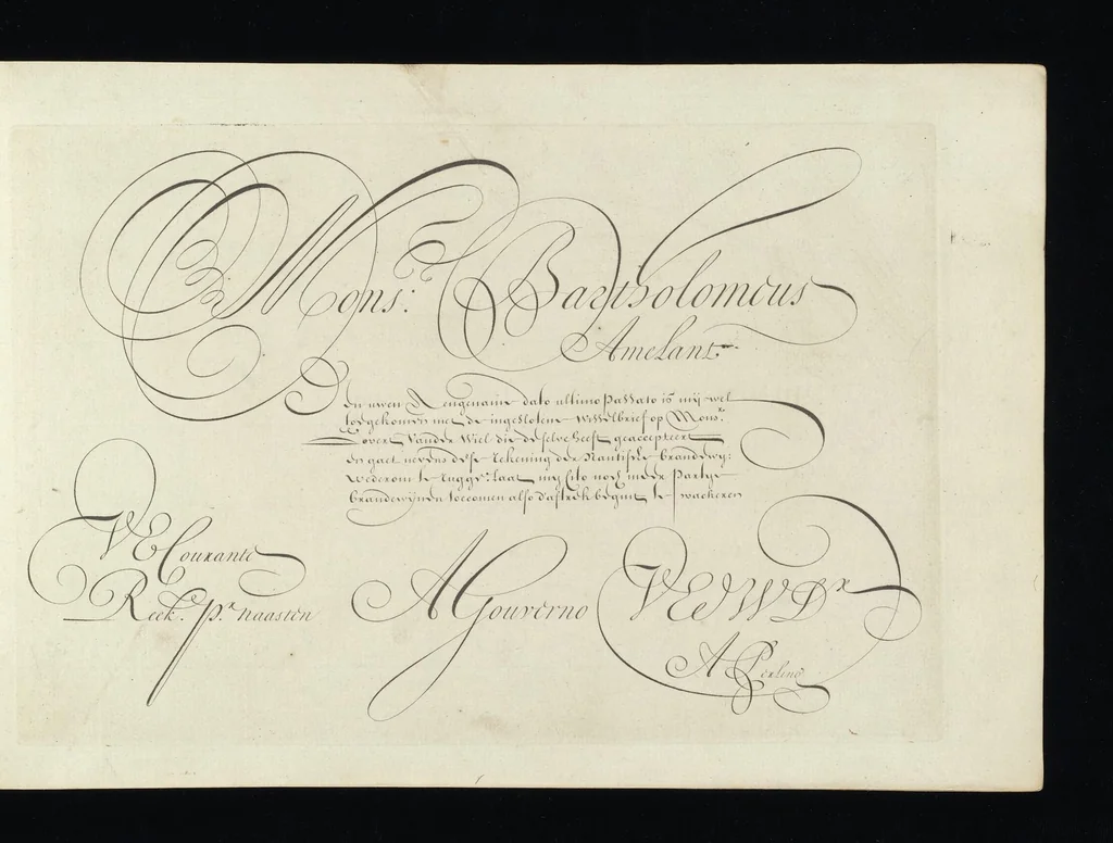 An illustration from Schat kamer van verscheyde geschriften, 1682, leaf 14